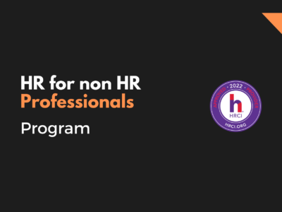 HR for non HR Professionals